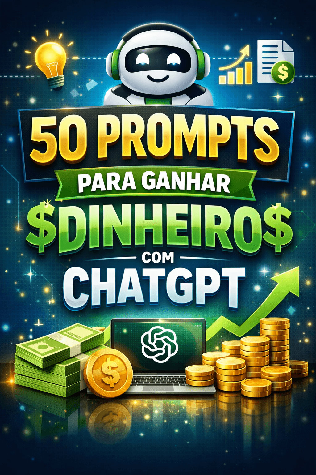 50 Prompts para ganhar dinheiro com ChatGPT